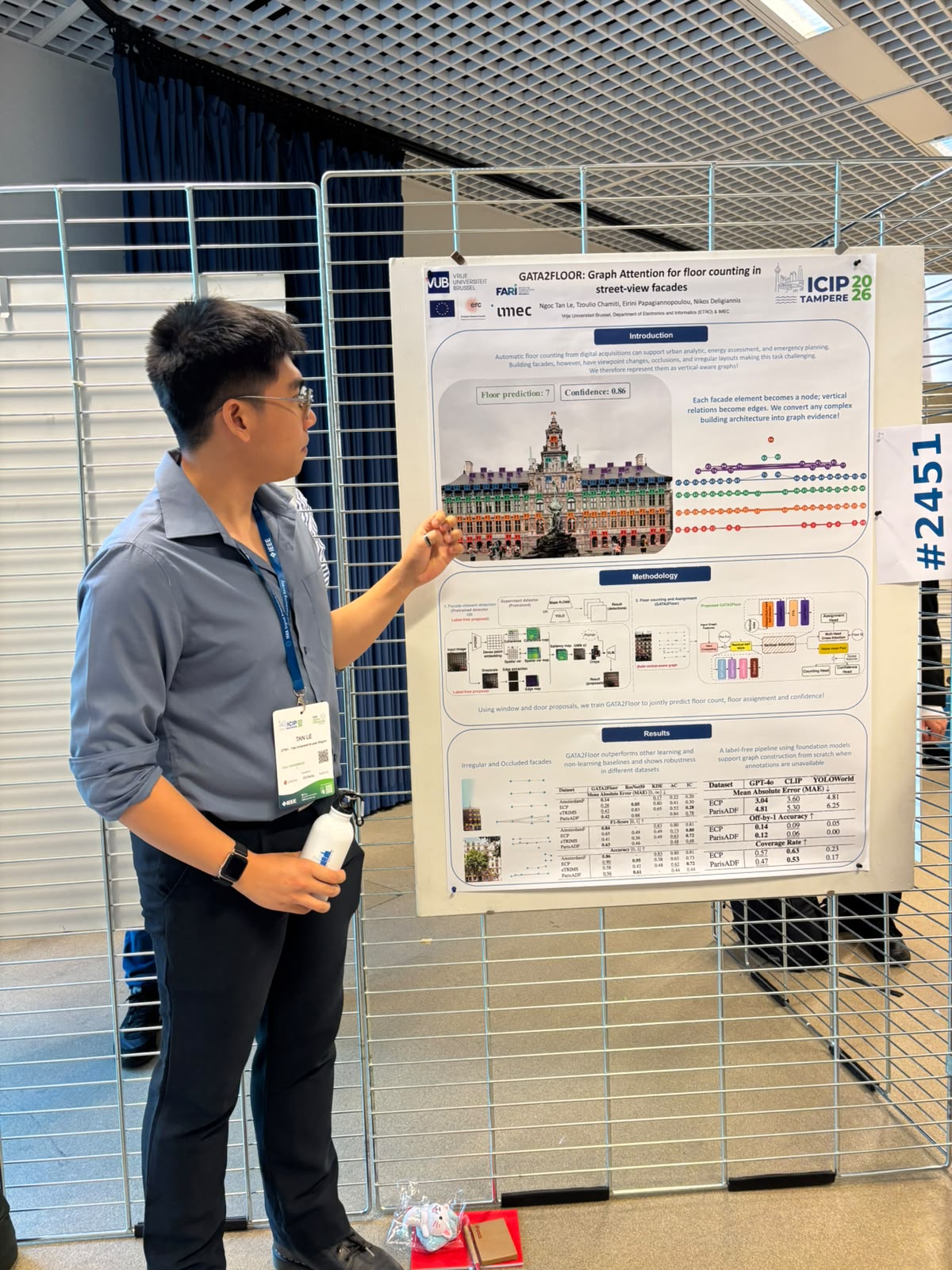 Ngoc Tan Le presenting at ICIP 2026