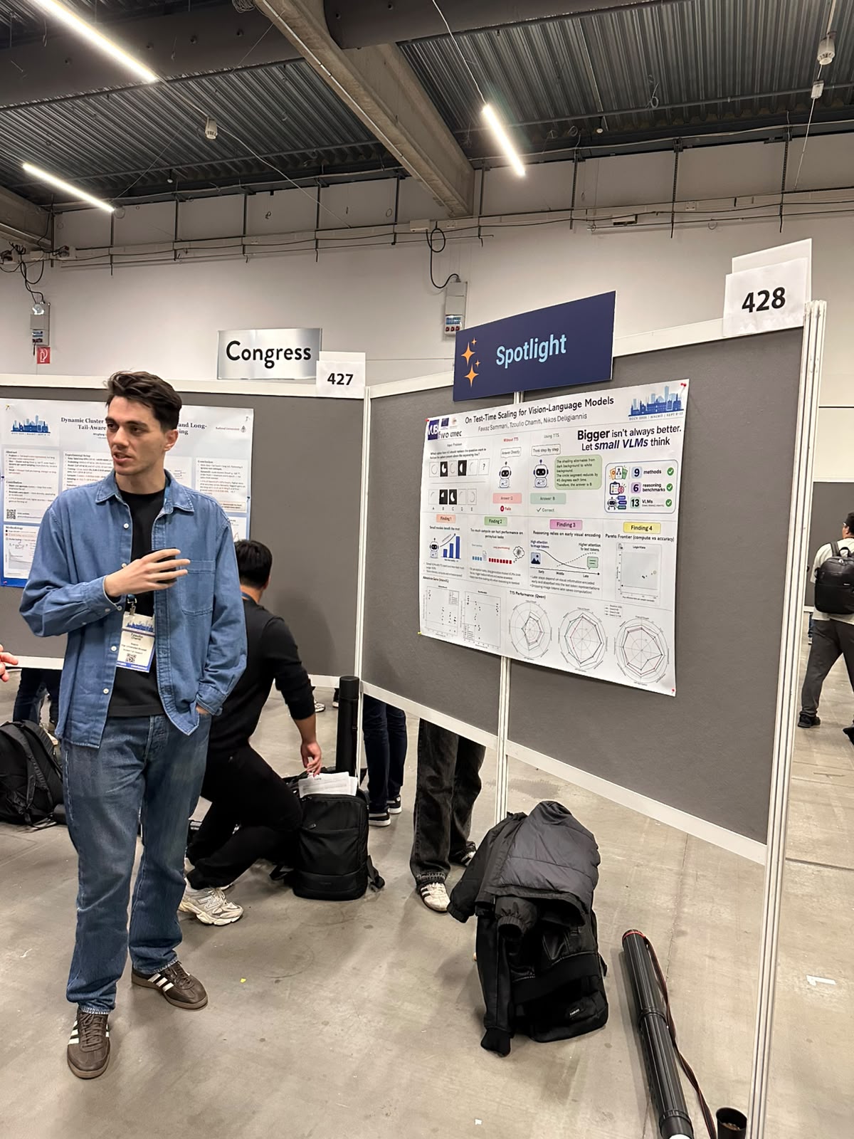 Tzoulio presenting at ECCV 2026