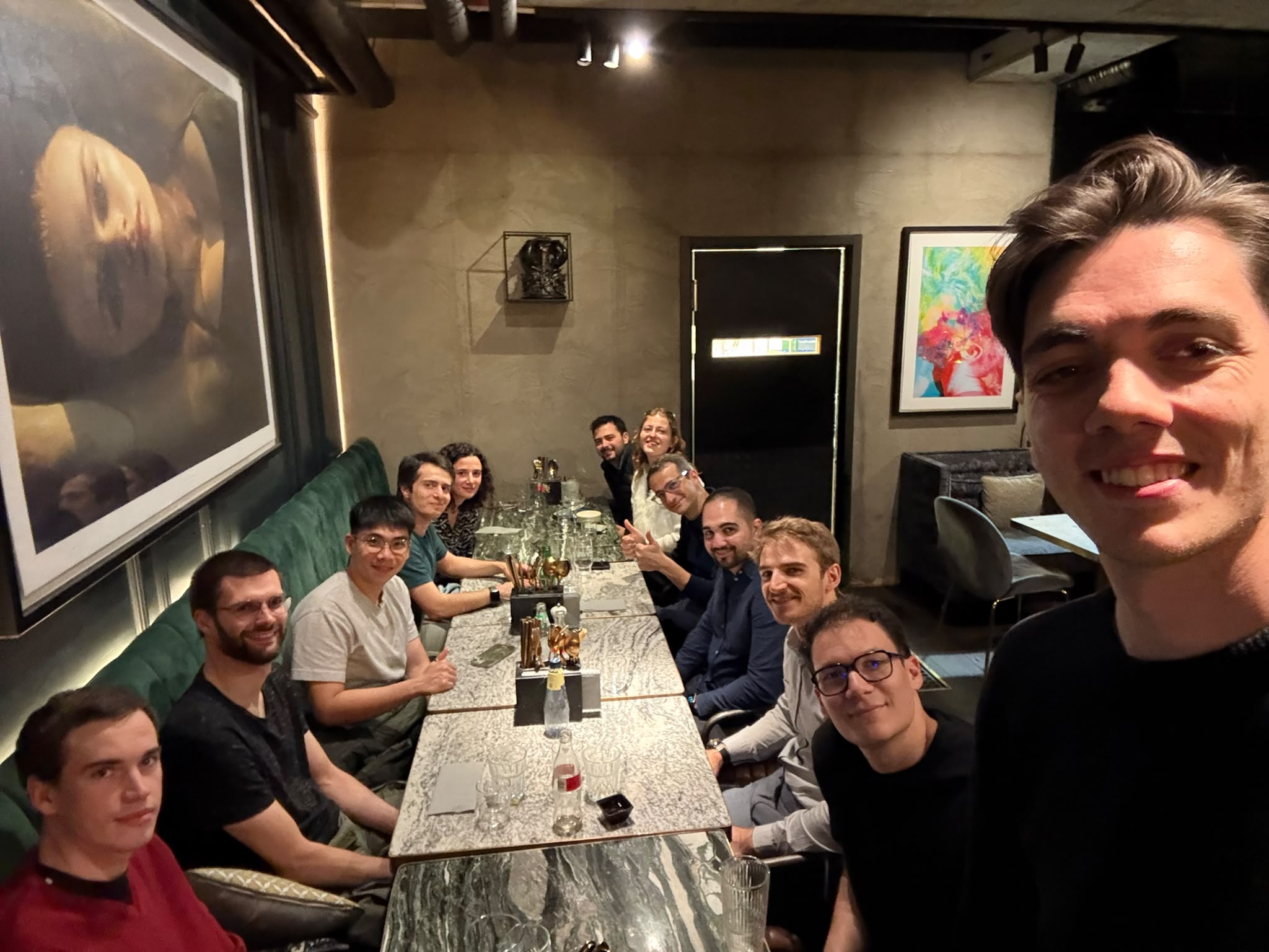 Team dinner at ECCV 2026